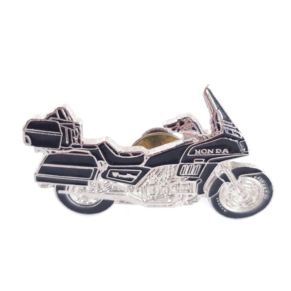 Vintage Honda Goldwing Pin Silver and Black